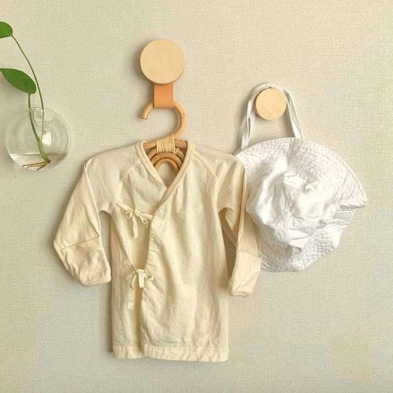 Rattan Kids Hanger Kids Garments Organizer Room Decor Hanger-moon