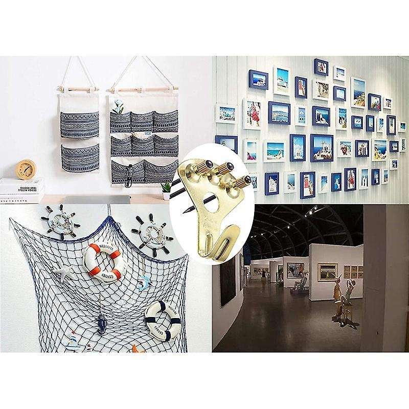 15pack 100 Lbs Picture Frame Hangers Hooks with Heavy Hanging Kit
