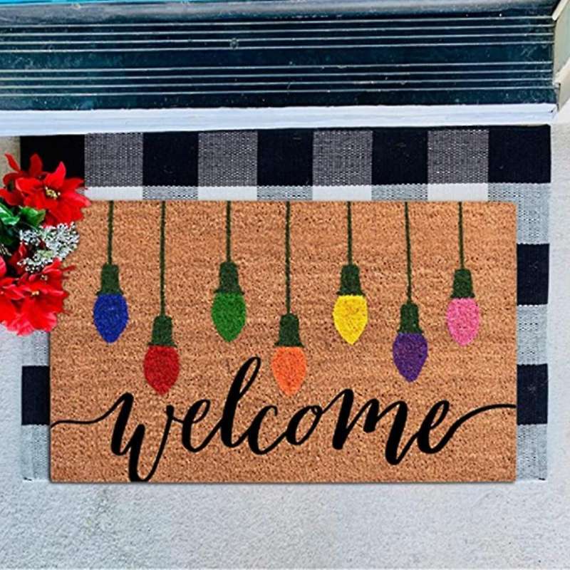 Doormat Christmas Doormats Welcome Home Carpet Xmas Kitchen Rug