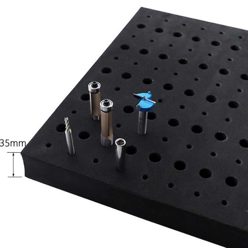 110 Holes Router Bit Tray Storage Holder for 1/4inch 1/2inch Shank