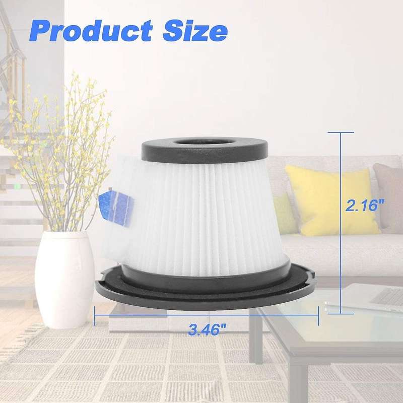 4 Packs Of Replaceable Hepa Filters, for Moosoo K17 Cordless Vacuum