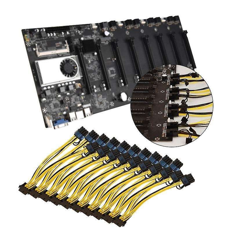 6 Pcs 8 Pin Power Cord for Mining Cpu Gpu 8pin to 2x8 Pin (6+2)
