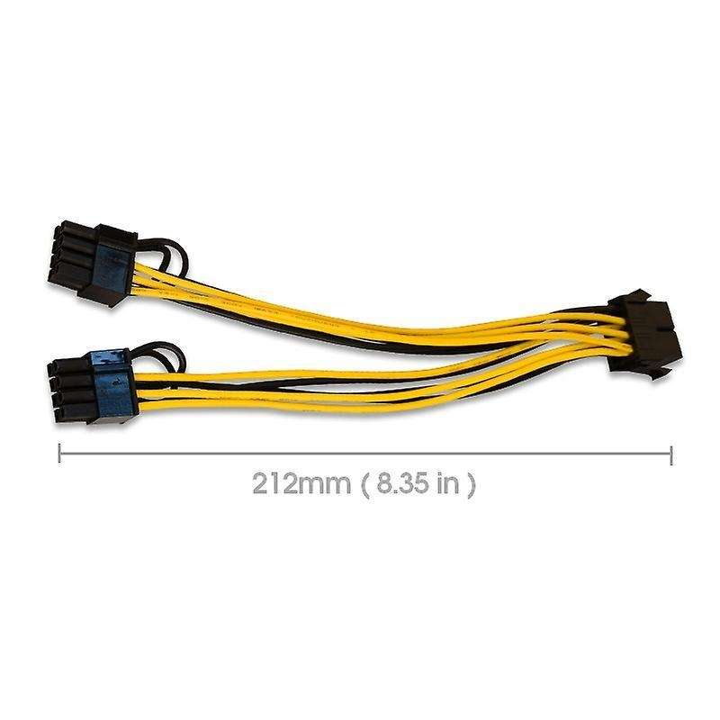 6 Pcs 8 Pin Power Cord for Mining Cpu Gpu 8pin to 2x8 Pin (6+2)