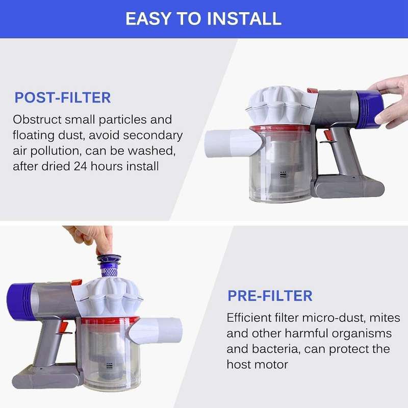 Filter for Dyson Dc58 Dc59 Dc61 Dc62 V7 V8, Pre and Post Filter