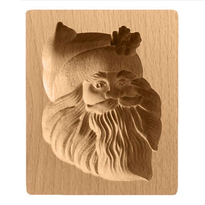 Cookie Mold Shortbread Mold Wooden Shortbread Mold(santa Claus)