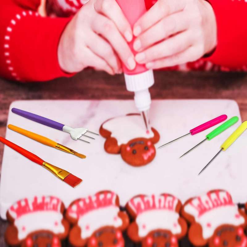 15 Pcs Cake Decorating Tool Set Cookie Decoration Brushes Cookie