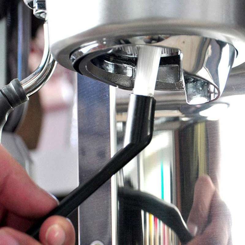 Coffee Grinder Cleaning Brush,wood & Nylon with Spoon for Bean Grain
