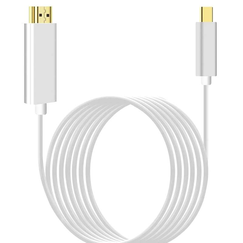 1.8m Type-c to Hdmi Compatible Cable Usb 3.1 to Male to Male