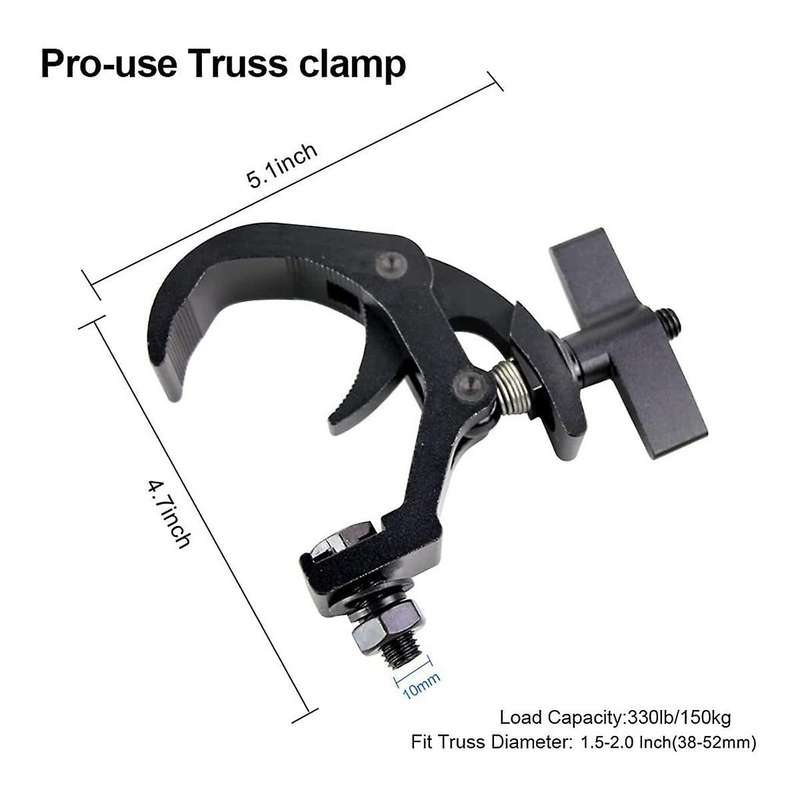 C Clamp Bracket Hook Clamp, 110lb Aluminum Alloy Truss Clamp,4pcs