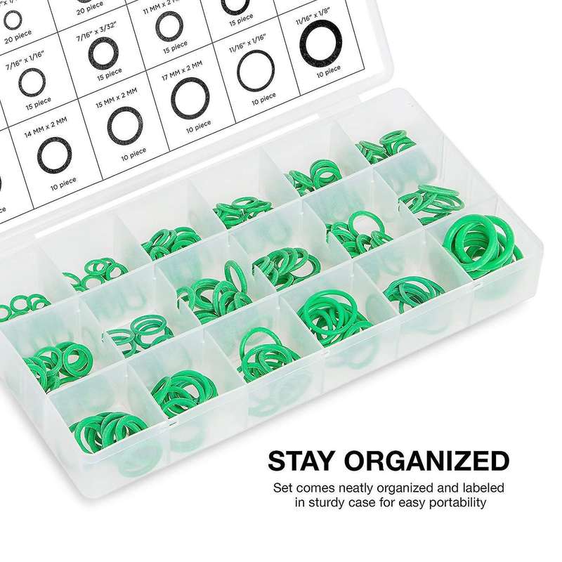 270 Pcs/set Rubber O Ring Washer Seals Watertightness Assortment