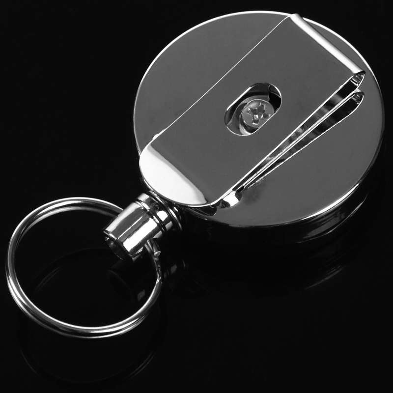 2pcs Retractable Reel Badge Id Holder Belf Clip Name Card