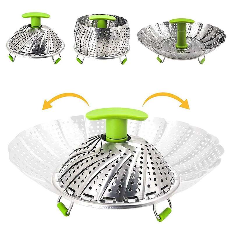 Vegetable Steamer Vegetable Steamer Insert with Extendable Handle
