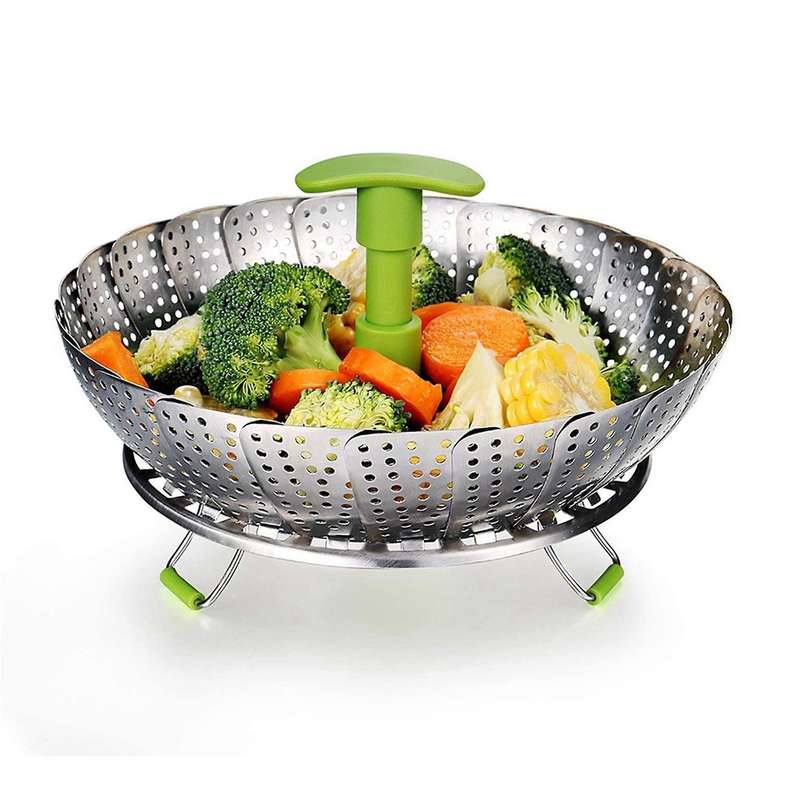 Vegetable Steamer Vegetable Steamer Insert with Extendable Handle