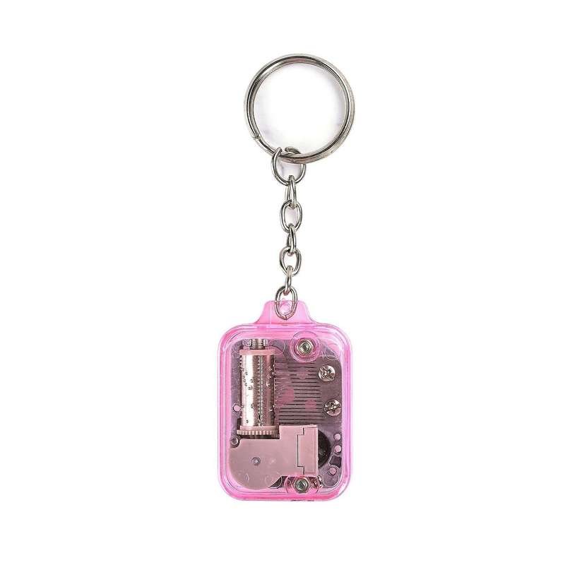 Pink Diy Mechanical Metal Music Boxes for Child with Screws