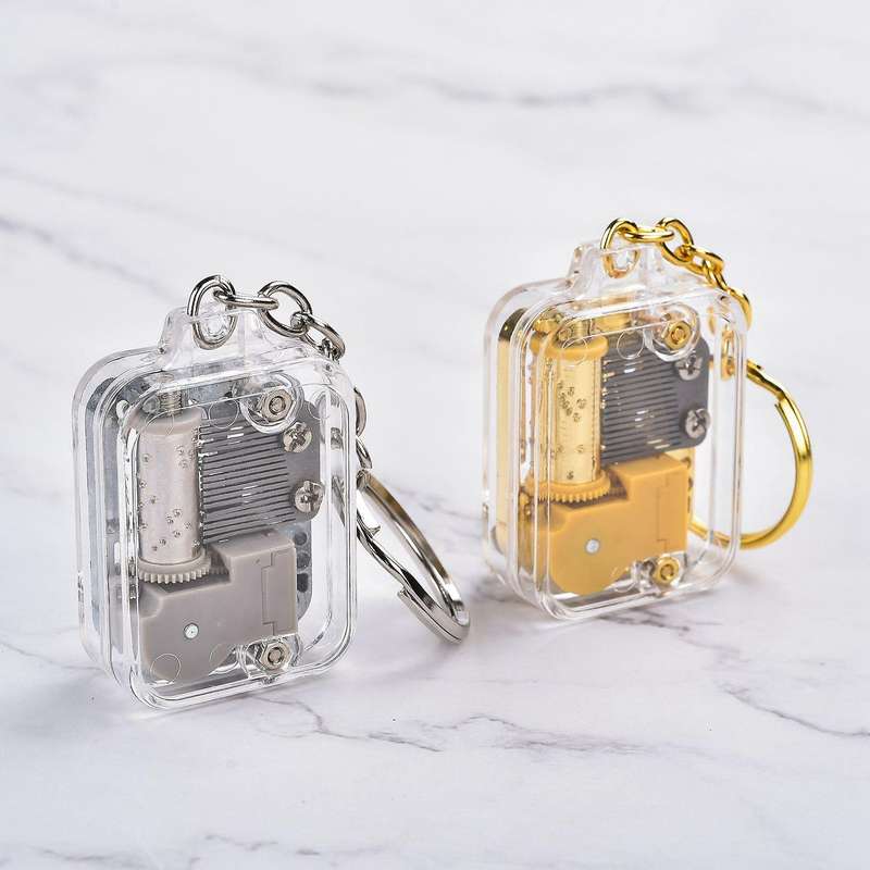 Pink Diy Mechanical Metal Music Boxes for Child with Screws