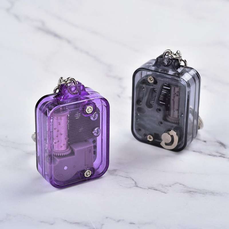 Pink Diy Mechanical Metal Music Boxes for Child with Screws