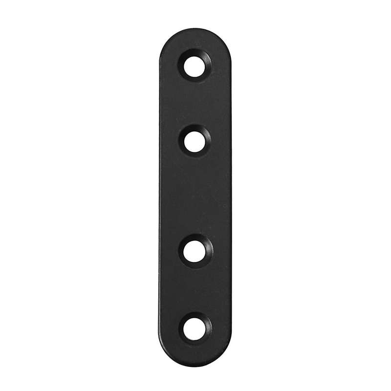 12 Pcs Straight Brackets Stainless Steel Brace Flat Metal for Wood