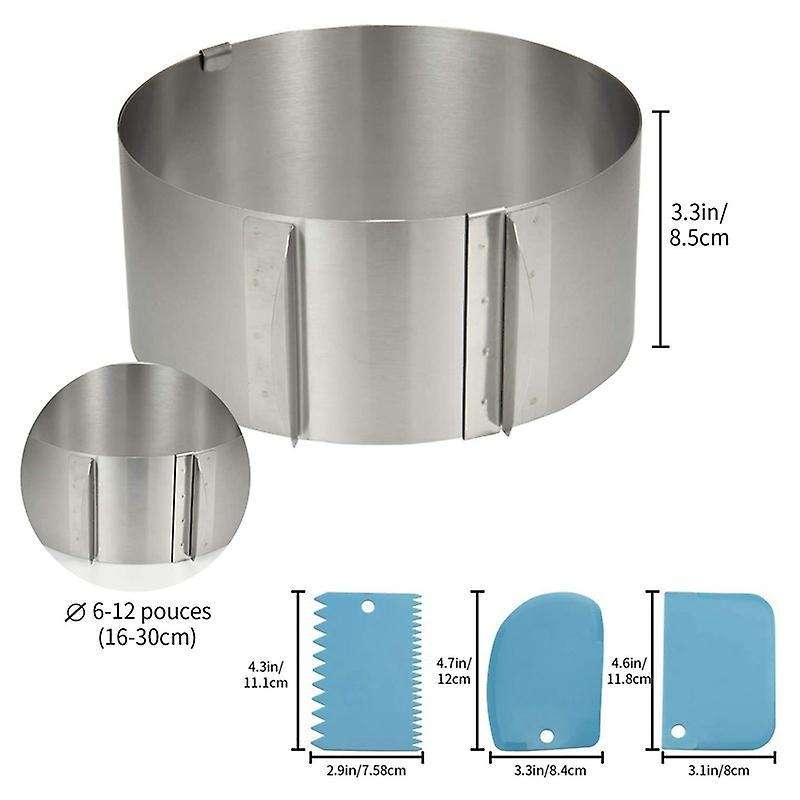 Baking Tray,4piece Set,stainless Steel Baking Accessories,round