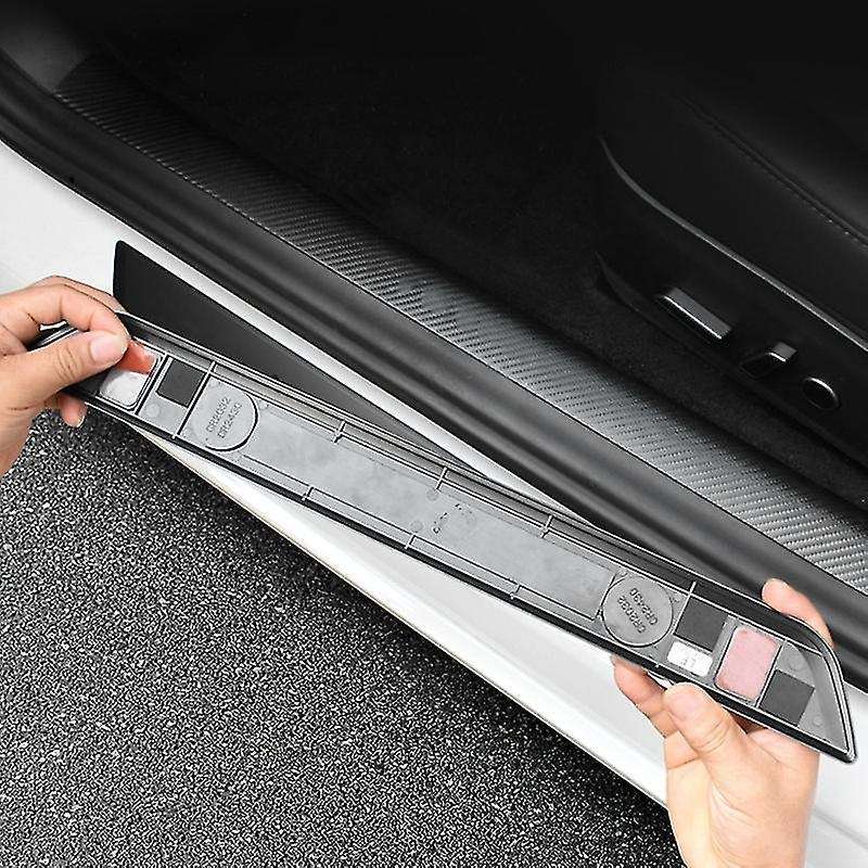For Tesla Model 3 Auto Accessories Door Sill Protector Silver