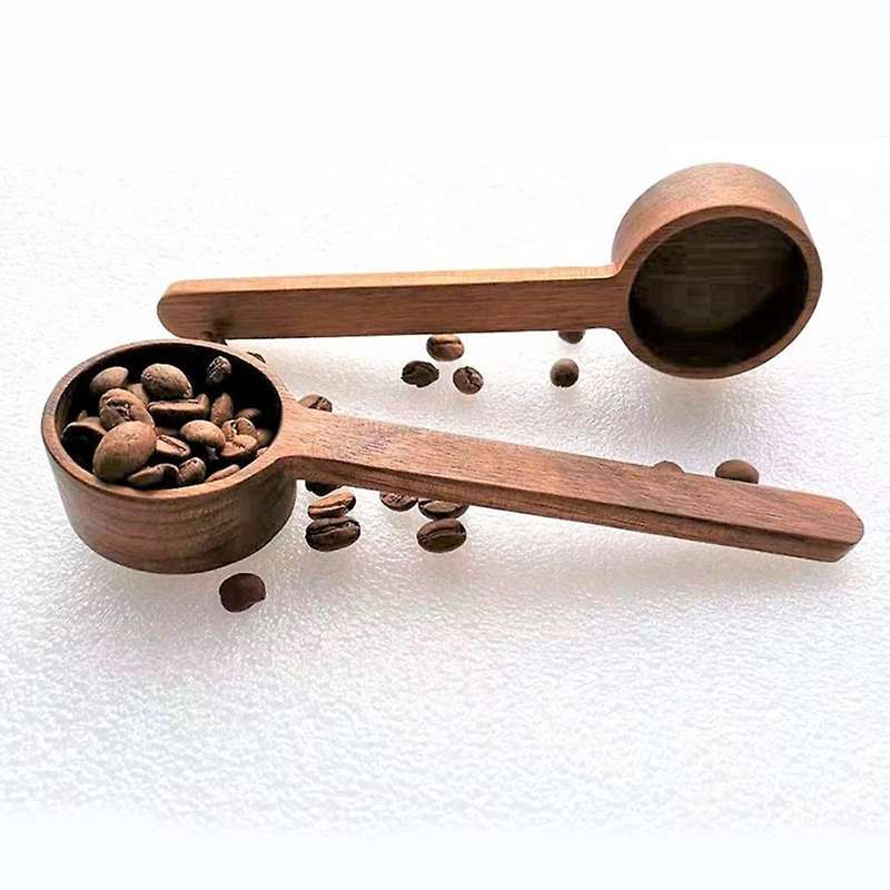 Coffee Measuring Spoon Kitchen Household Wooden Handle Baking Spoon A