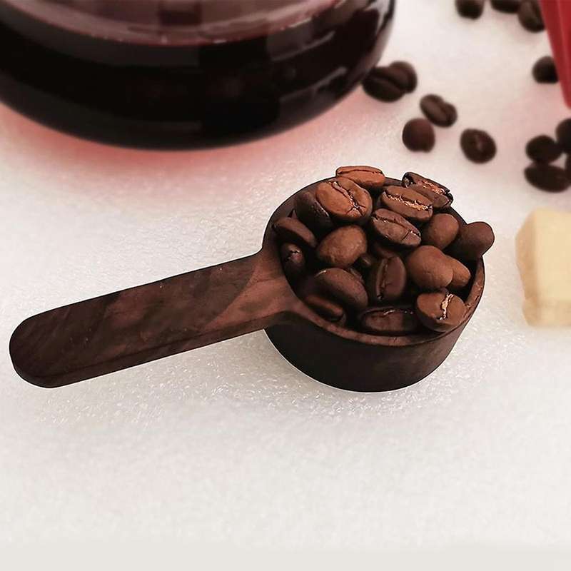 Coffee Measuring Spoon Kitchen Household Wooden Handle Baking Spoon A