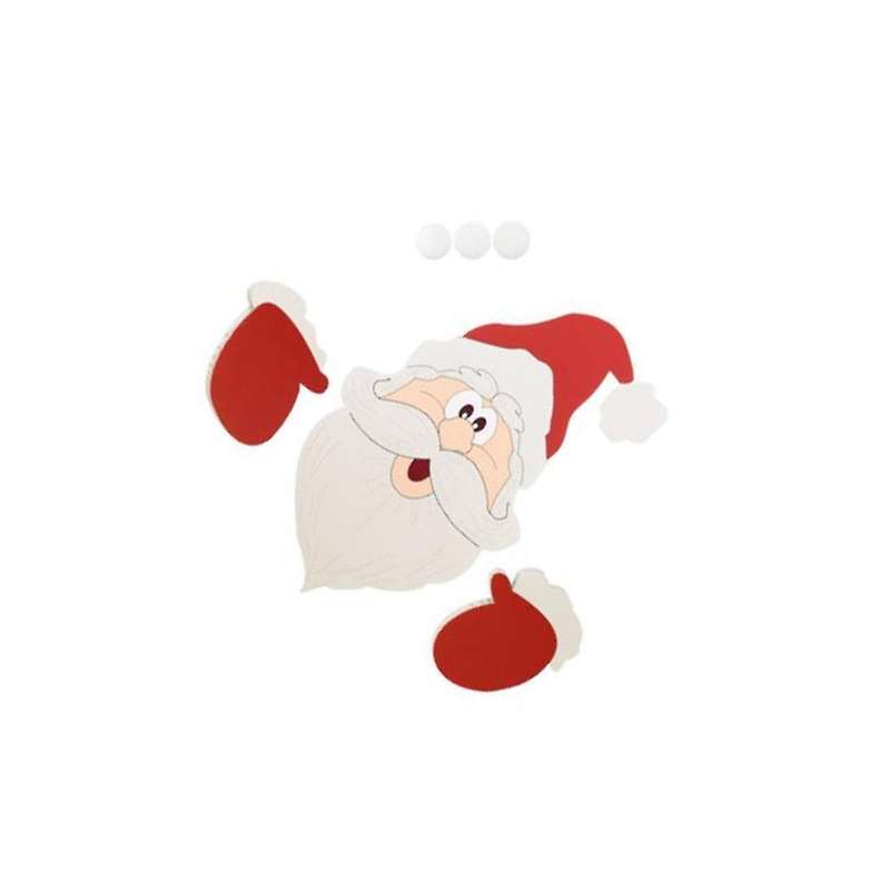 Christmas Themed Fence Ornament Peekaboo Santa Claus Lawn Garden