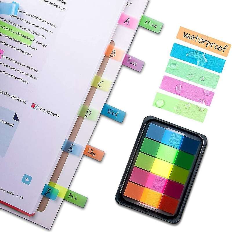 Sticky Note Flags,300 Pcs Total,pack Of 5 Color Tabs,strip Tabs
