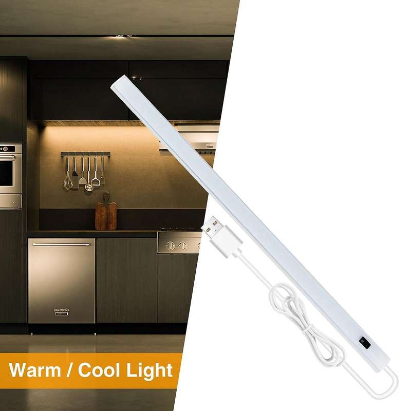 5v Usb Led Strip Under Cabinet Kitchen Lights 30cm Warm Light