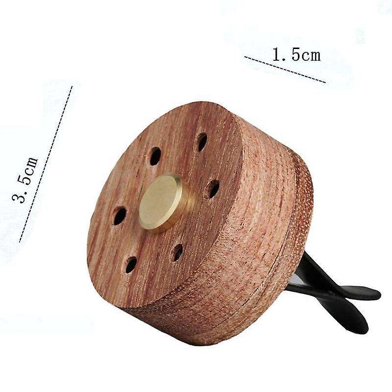 Car Essential Oil Car Diffuser with 10 Felt Pads Stainless Steel