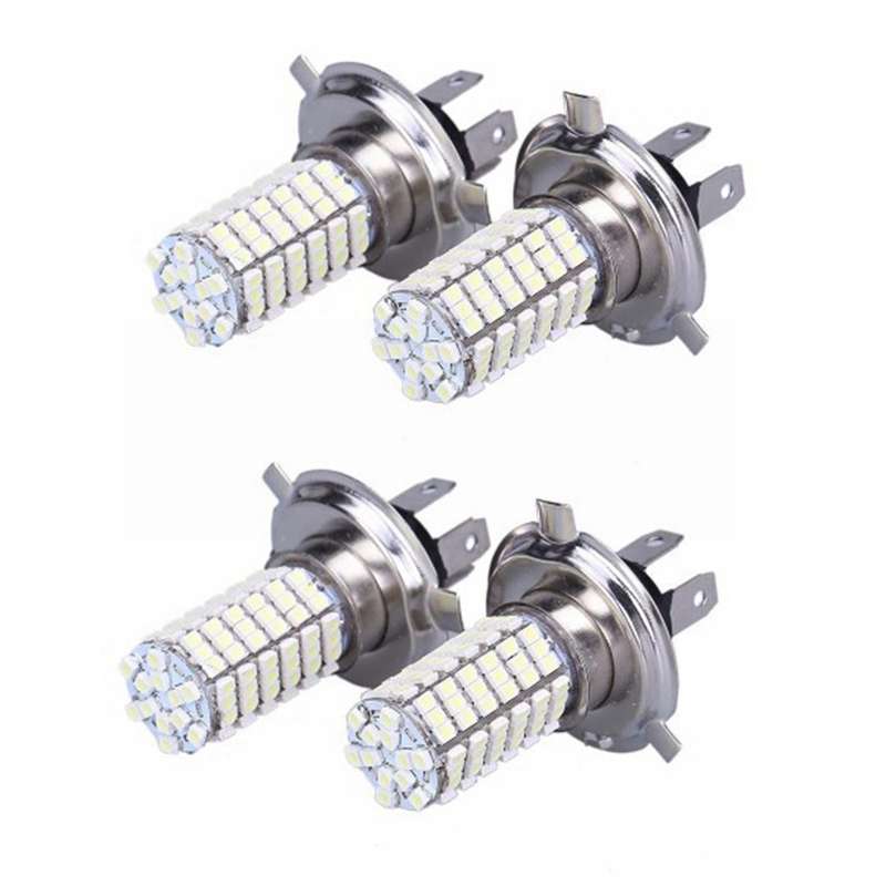 2pc H4 Led Bulb Car Fog Lights 120smd Led Motorcycle Headlight 12v