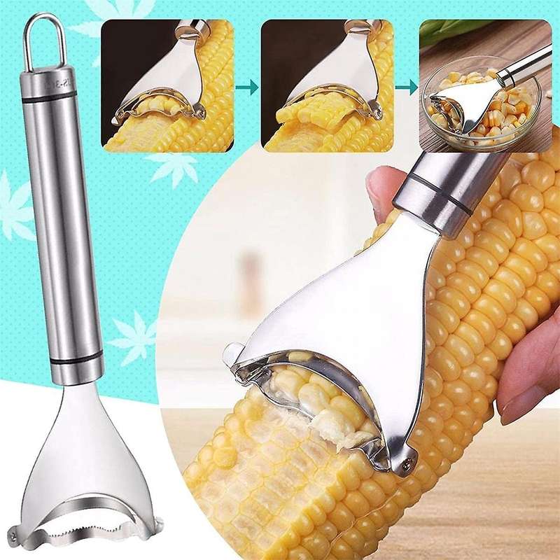 2pcs Corn Peeler Stainless Steel Corn Cob Peeler Corn Stripper Tool
