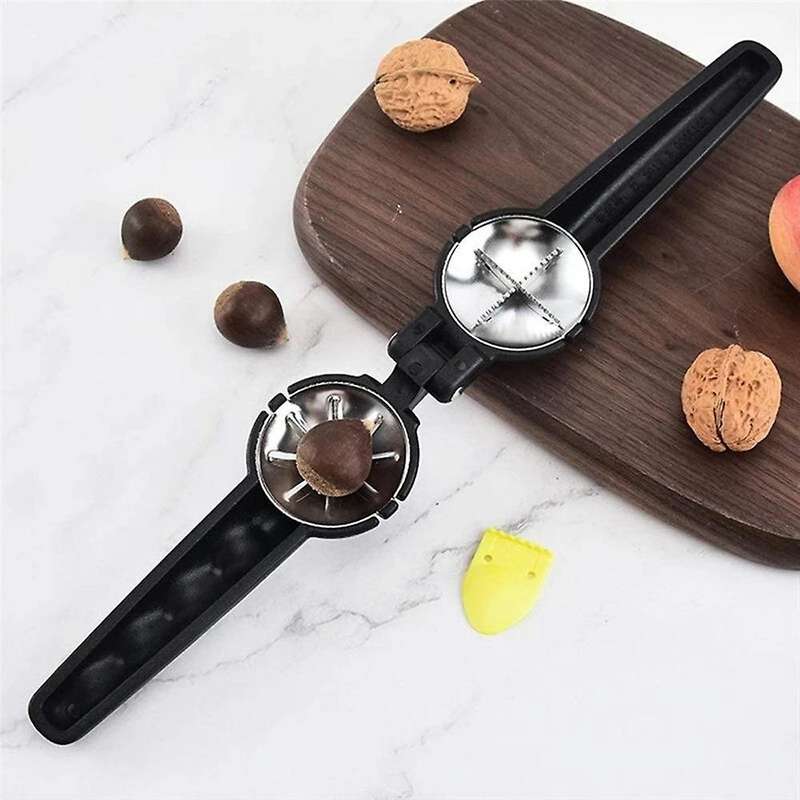 Nut Opener Cutter Gadgets 2 In 1 Nutcracker Sheller Kitchen -black