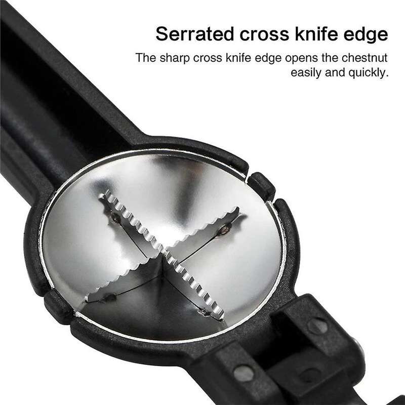 Nut Opener Cutter Gadgets 2 In 1 Nutcracker Sheller Kitchen -black