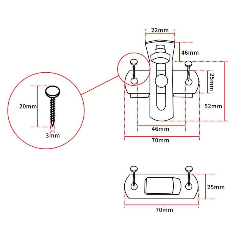 Barn Door Lock American Barn Door Lock Hook Stainless Steel B