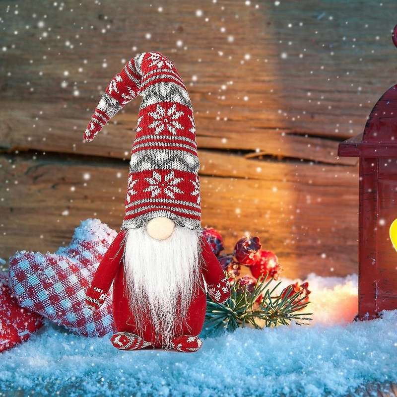 Christmas Faceless Doll Elf Dwarf Home Perfect Gift for Holidays A