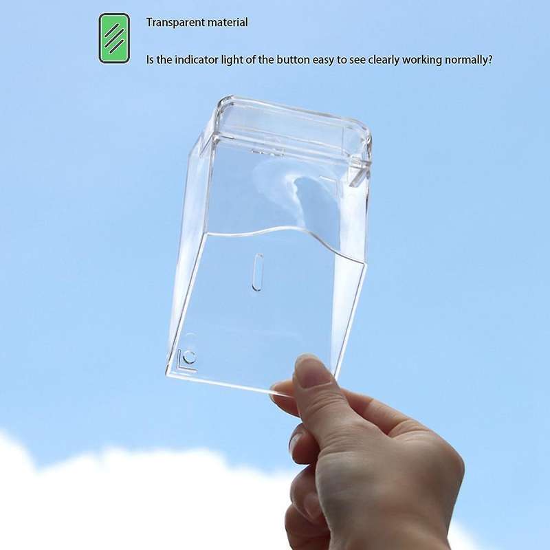 Access Control Rain Doorbell Transparent Protective Box Cover 2pc