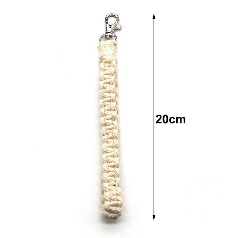3 Pieces Macrame Keychain Handmade Boho Accessories Wristlet Keychain
