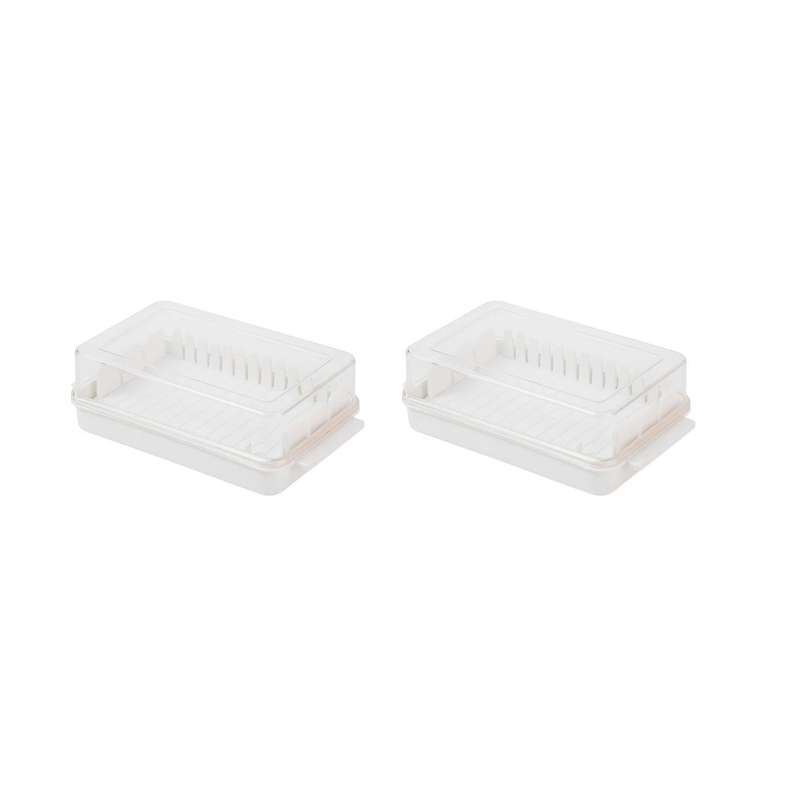 Butter Cutting Storage Box Butter Dish Cutter with Lid 2