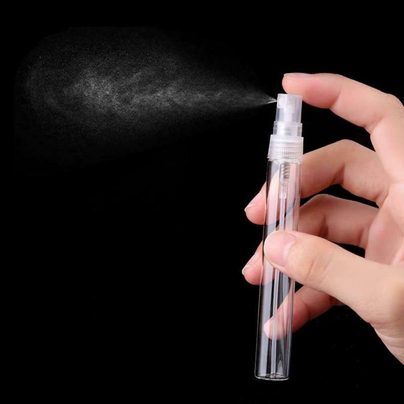 10pcs Mini Portable Glass Perfume Bottle Travel Size (2ml)