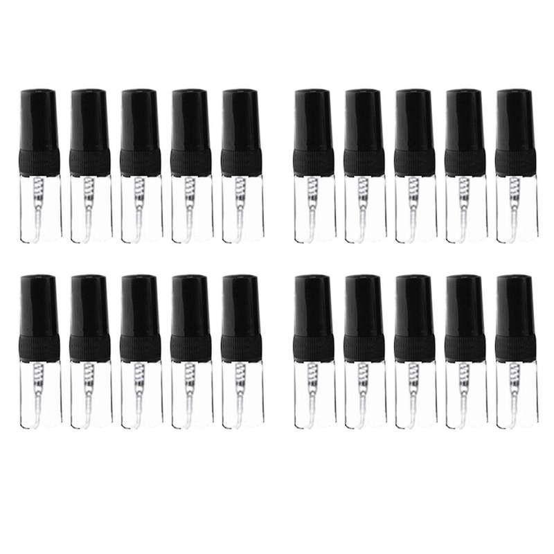 10pcs Mini Portable Glass Perfume Bottle Travel Size (2ml)