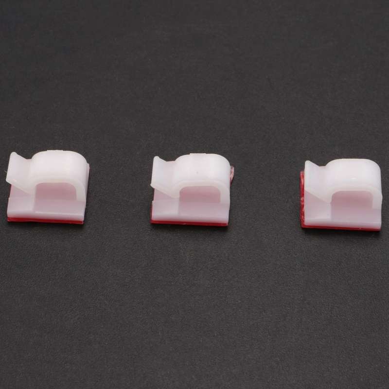 100 Self-adhesive Cable Management Clips, for Ethernet Cable, Office