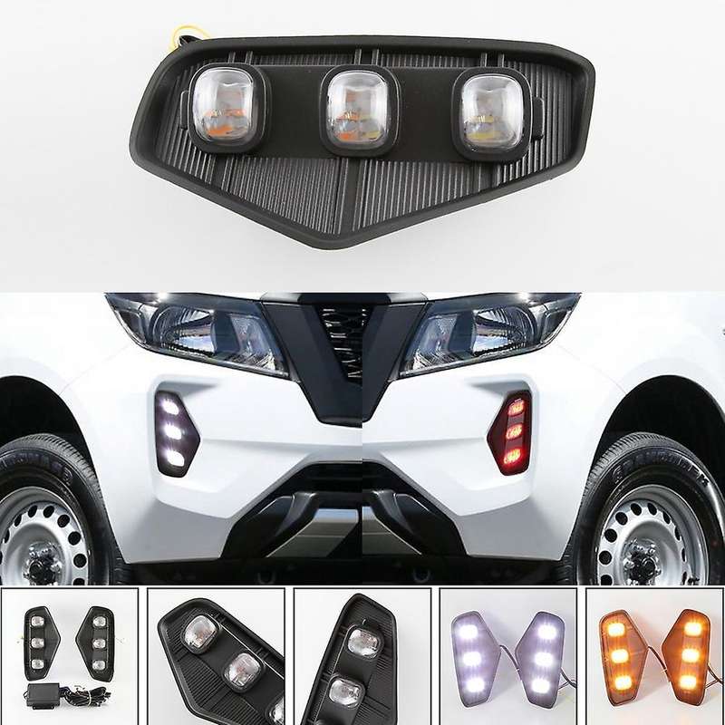 Led Daytime Running Light for Nissan Navara Turn Signal Light 12v
