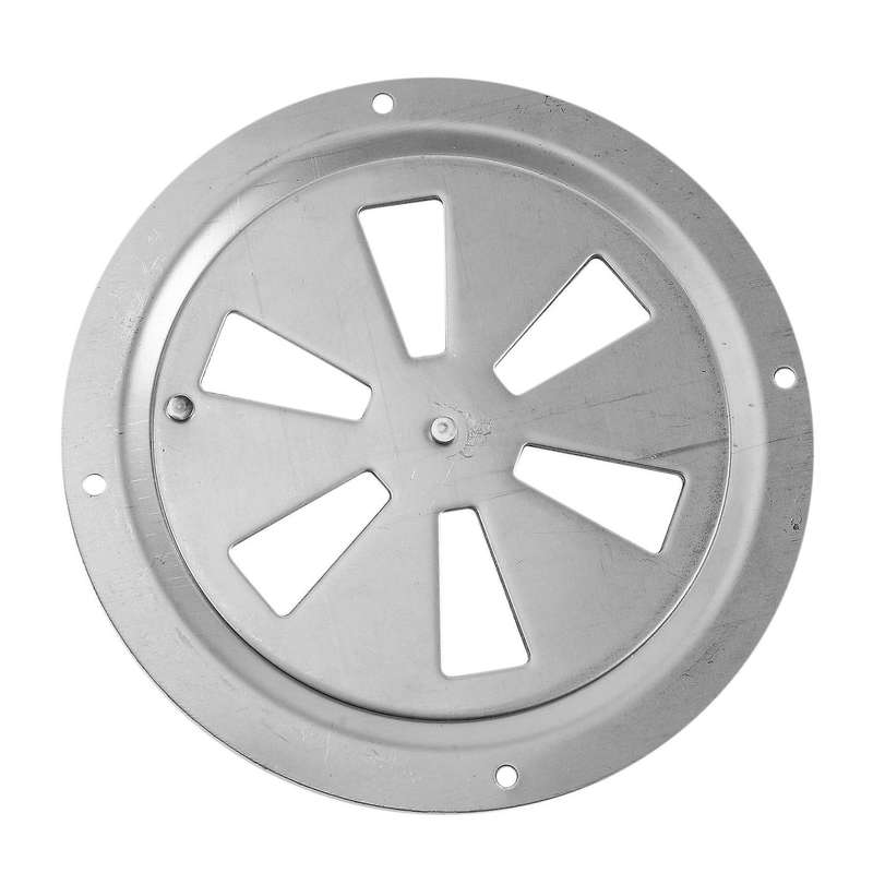 Round Air Louver Vent & Side Knob Opening Grille Cover Marine Boat Rv