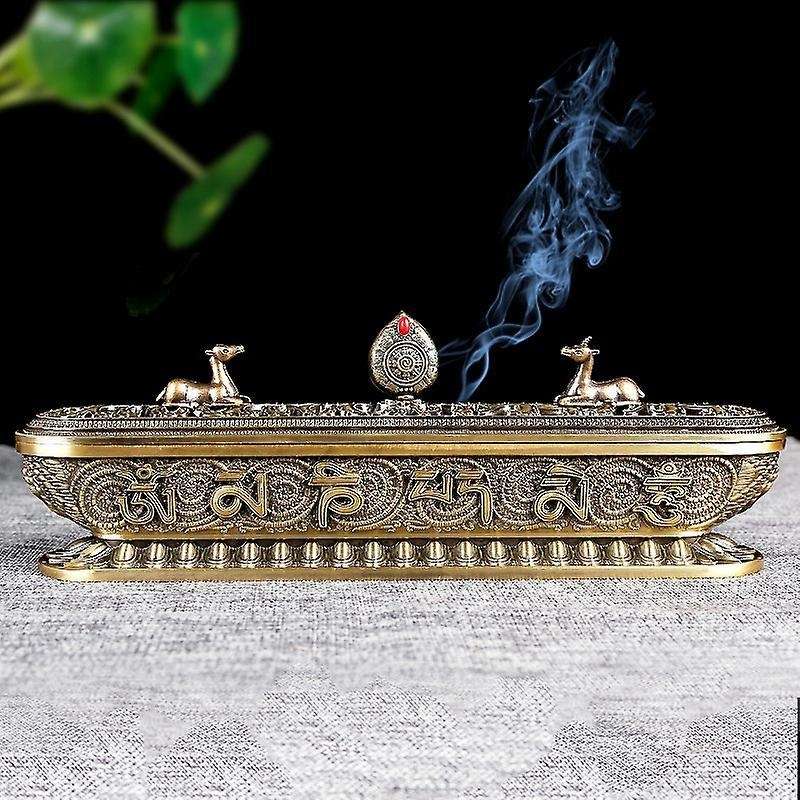Tibet Incense Burner Antique Handmade Incense Stick Holder Crafts 3