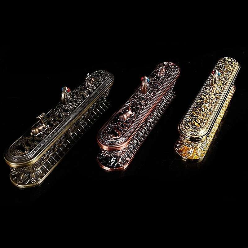 Tibet Incense Burner Antique Handmade Incense Stick Holder Crafts 3