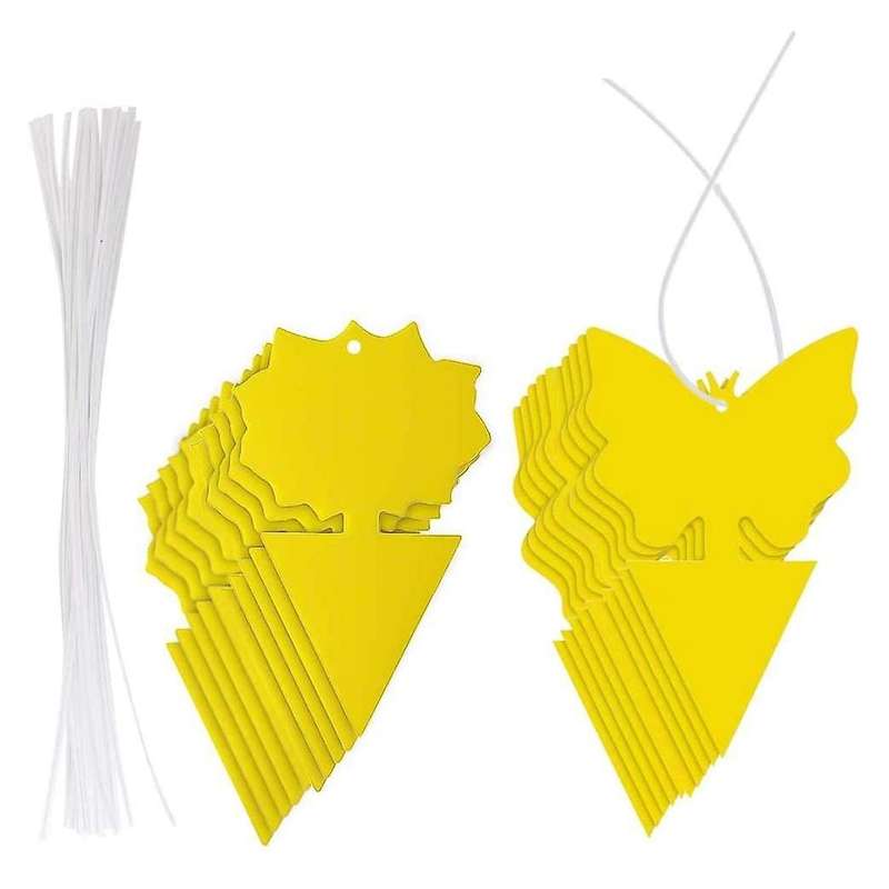 20pcs Sticky Trap,fruit Fly and Gnat Trap Yellow Sticky Bug Traps
