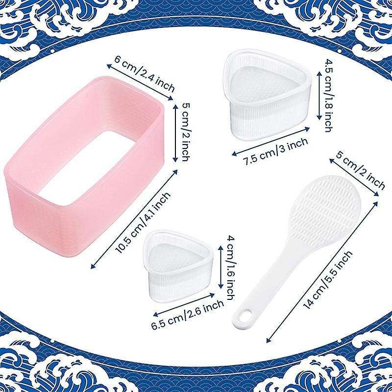 Sushi Maker Molds Onigiri Mold Non Stick for Home Kitchen Restaurant