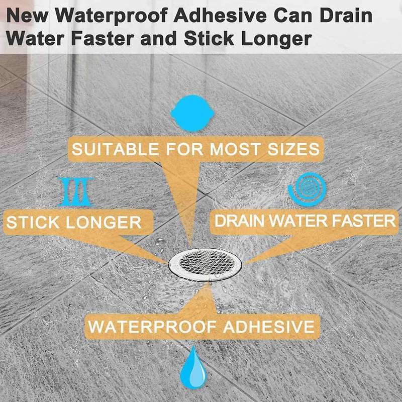Disposable Shower Drain Hair Catcher for Showers & Bathtubs Stickers