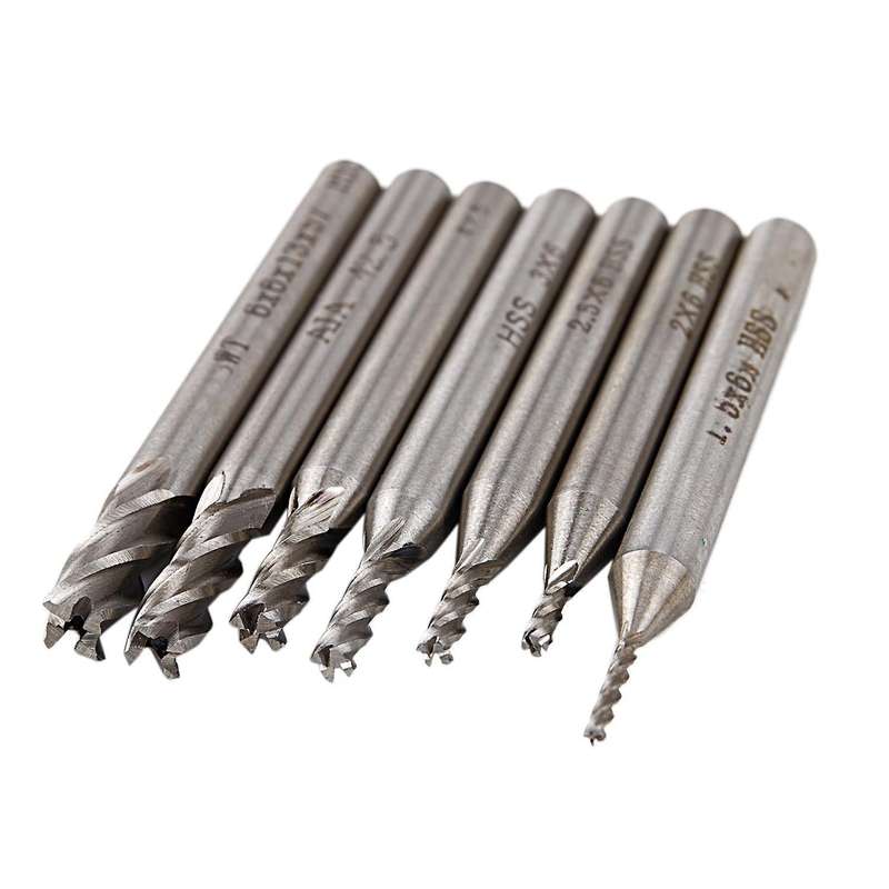10pcs 2mm 1/8 Inch Shank Engraving Bit Carbide End Mill Cnc Cutter