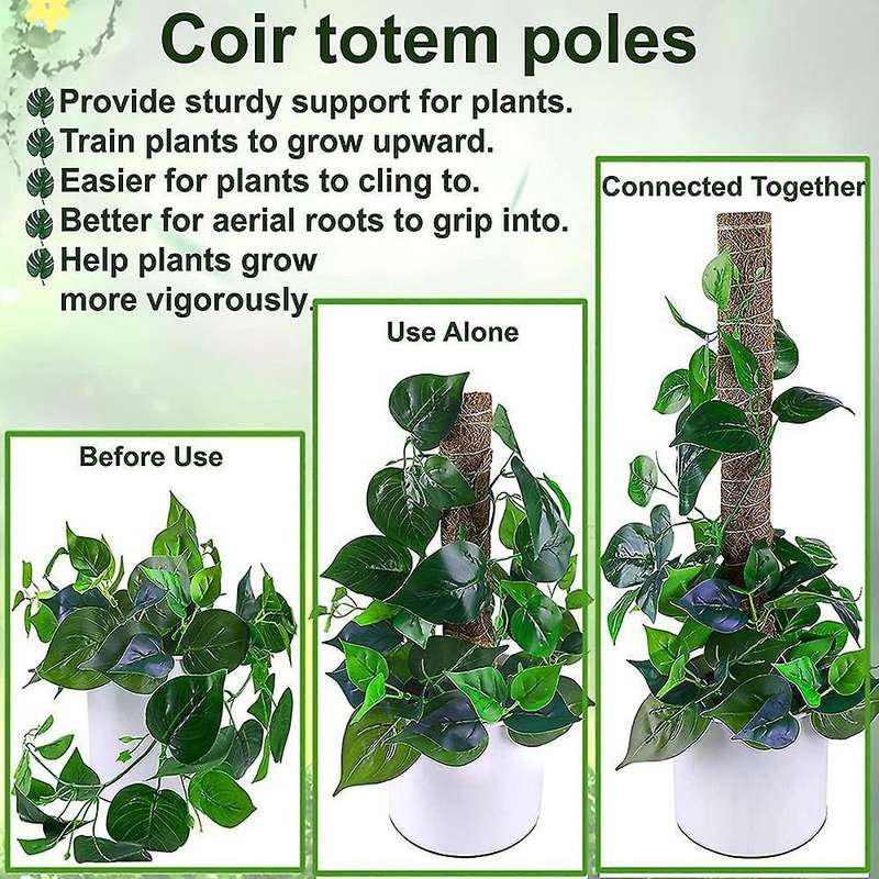 Moss Pole Monstera Coir Totem Pole for Climbing Plants Moss Sticks